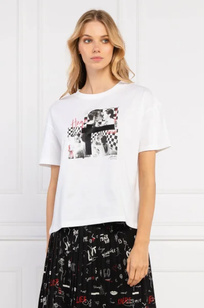 T-shirt The Boxy Tee 7 | Relaxed fit HUGO άσπρο