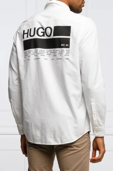 πουκάμισο emero | straight fit HUGO άσπρο