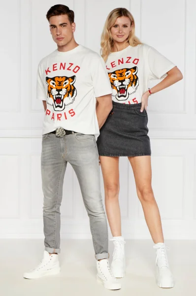 T-shirt KENZO LUCKY TIGER | Oversize fit Kenzo άσπρο