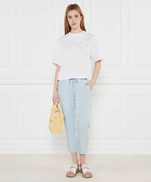 T-shirt | Loose fit TWINSET άσπρο