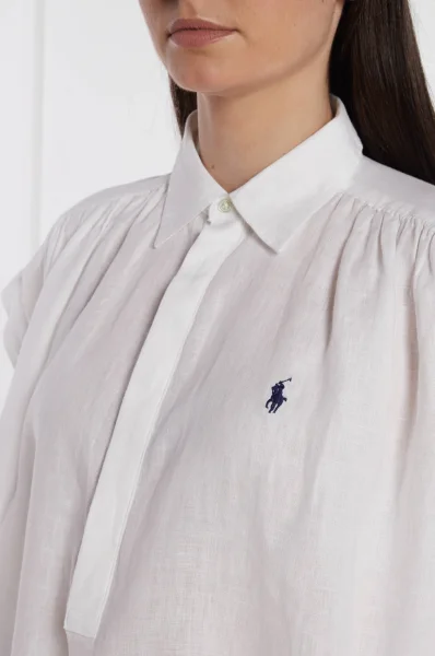 Λινό πουκάμισο | Relaxed fit POLO RALPH LAUREN άσπρο