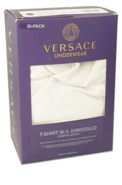 Longsleeve | Slim Fit Versace άσπρο