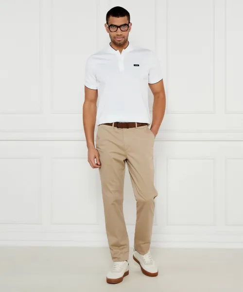 Πόλο | Slim Fit | stretch pique Calvin Klein άσπρο