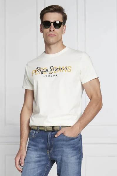 T-shirt THIERRY | Regular Fit Pepe Jeans London άσπρο