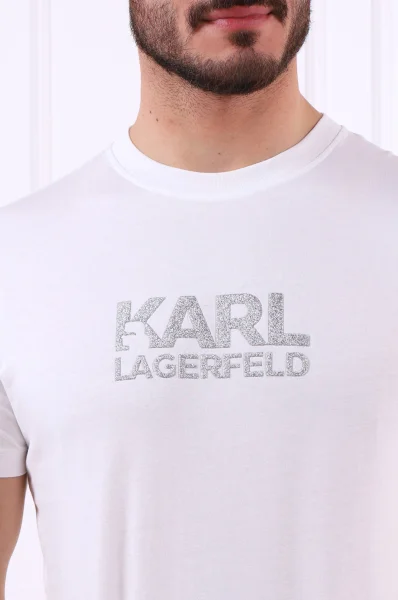 T-shirt CREWNECK | Regular Fit Karl Lagerfeld άσπρο