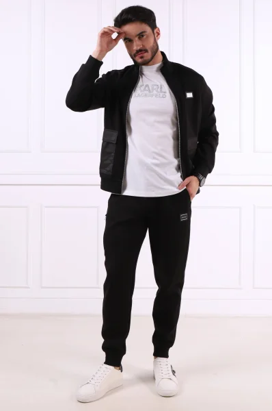 T-shirt CREWNECK | Regular Fit Karl Lagerfeld άσπρο