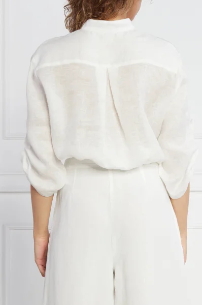 Λινό πουκάμισο | Regular Fit Liviana Conti άσπρο