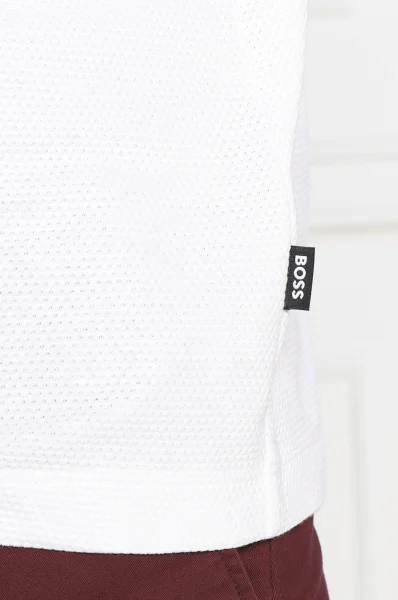 T-shirt Tiburt 240 BOSS BLACK άσπρο