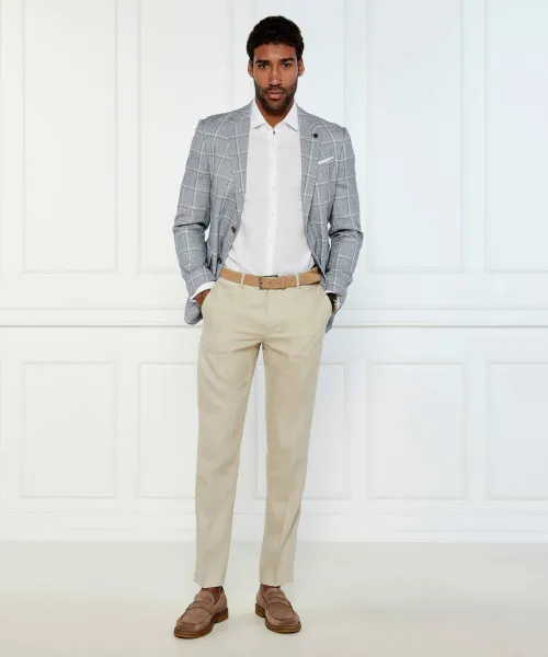 Λινό πουκάμισο | Slim Fit Calvin Klein άσπρο