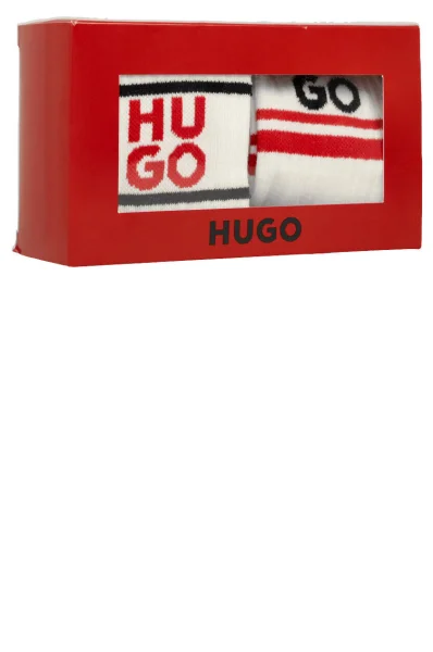 Κάλτσες 2 pack 2P QS GIFTSET Hugo Bodywear άσπρο