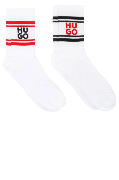 Κάλτσες 2 pack 2P QS GIFTSET Hugo Bodywear άσπρο