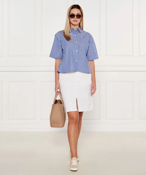 Τζιν φούστα Tommy Hilfiger άσπρο