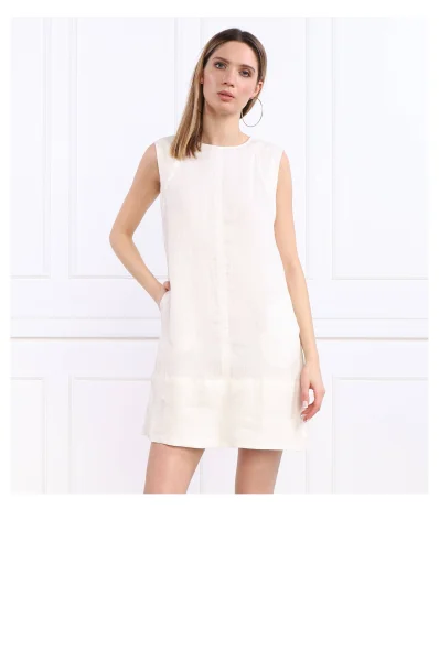 Λινό φούστα ANGRI Marella SPORT άσπρο