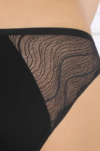 Δαντέλα slip Calvin Klein Underwear μαύρο