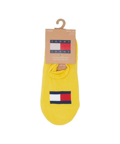 Κάλτσες 2 pack Tommy Jeans κίτρινο