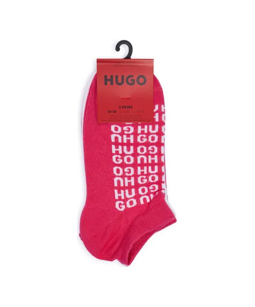 Κάλτσες/χαμηλές κάλτσες 3-pack Hugo Bodywear ροζ