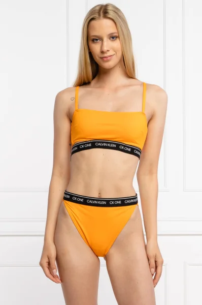 Πάνω μέρος μπικίνι Calvin Klein Swimwear πορτοκαλί