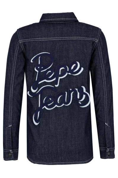 πουκάμισο karson dry | regular fit | denim Pepe Jeans London ναυτικό μπλε