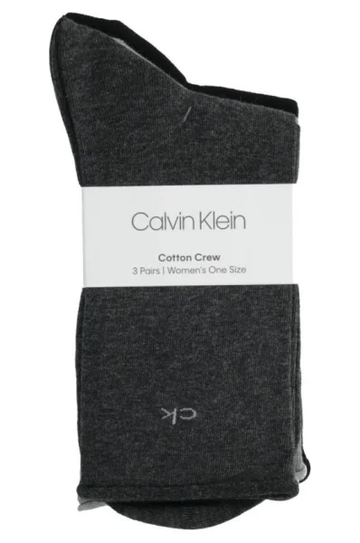 Κάλτσες 3 pack EMMA Calvin Klein γκρί