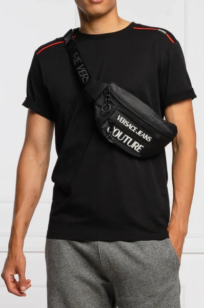 τσάντα μέσης Versace Jeans Couture μαύρο
