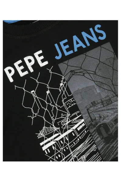 Μπλούζα JONAS | Regular Fit Pepe Jeans London μαύρο