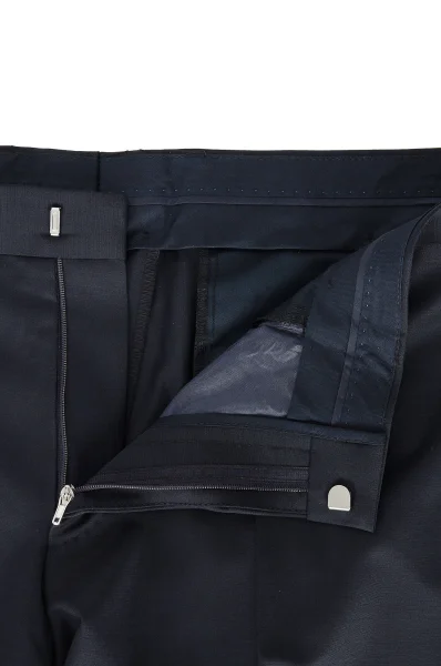 μάλλινος παντελόνι gibson cyl | slim fit BOSS BLACK ναυτικό μπλε