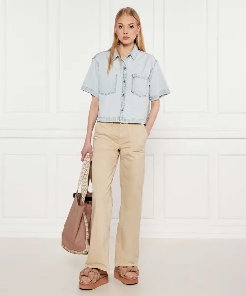Παντελόνι UTILITY | Loose fit Guess Jeans μπεζ