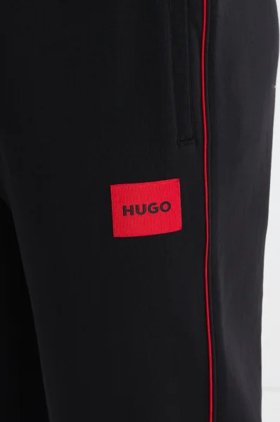 Αθλητικές φόρμες Badge Pants | Relaxed fit Hugo Bodywear μαύρο