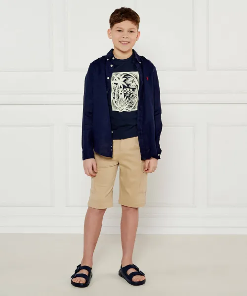 T-shirt | Regular Fit BOSS Kidswear ναυτικό μπλε