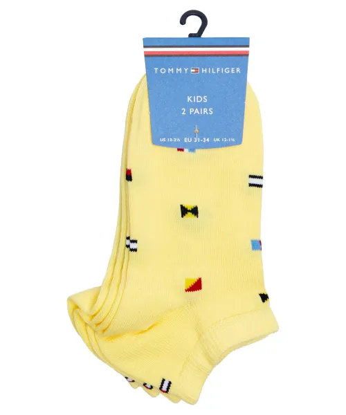 Κάλτσες 2 pack Tommy Hilfiger κίτρινο