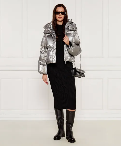 Μπουφάν | Regular Fit Elisabetta Franchi μεταλλικό