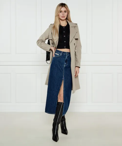 Τζιν φούστα Calvin Klein Jeans μπλέ