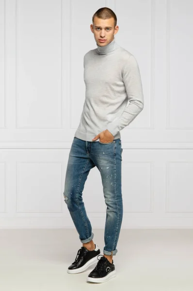 jeans galeus | skinny fit John Richmond χρώμα του ουρανού