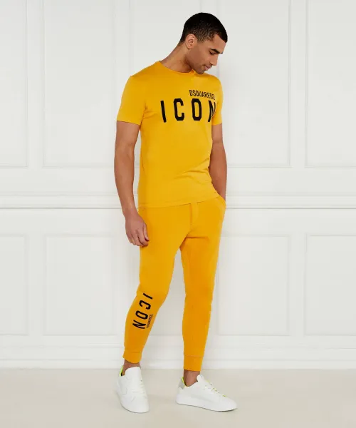 Παντελόνι τζόκερ ICON SKI | Slim Fit Dsquared2 μουσταρδί