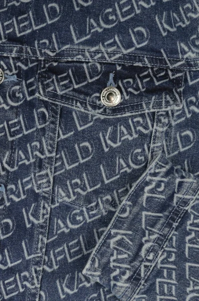 Μπουφάν jeans | Regular Fit Karl Lagerfeld Kids μπλέ