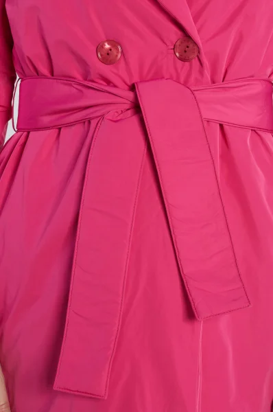Πουπουλένιο παλτό Patrizia Pepe ροζ