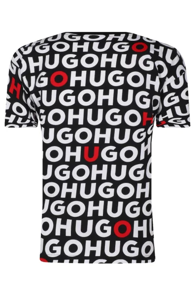 T-shirt | Regular Fit HUGO KIDS μαύρο