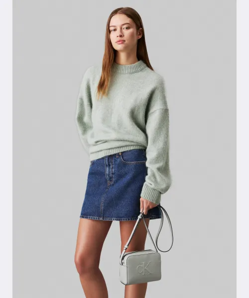 Τσάντα ώμου Calvin Klein Jeans μέντα