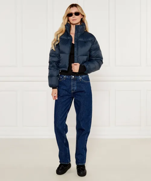 Πουπουλένια μπουφάν | Cropped Fit Calvin Klein Jeans ναυτικό μπλε