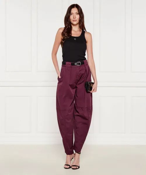 Παντελόνι με ζώνη YANN | Regular Fit Pinko μωβ