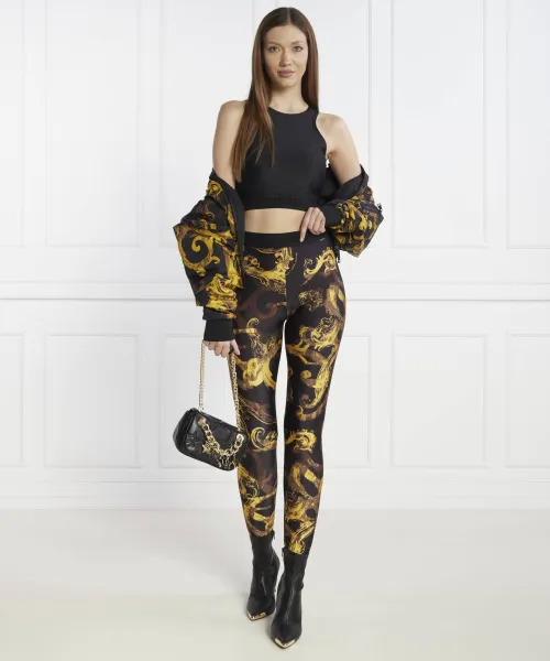 Κολάν | Slim Fit Versace Jeans Couture μαύρο