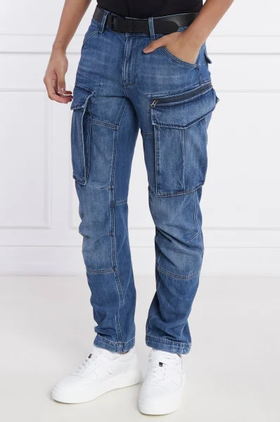 Jeans Cargo Rovic zip 3d | Tapered fit G- Star Raw ναυτικό μπλε