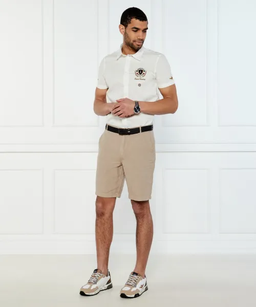 Λινό σορτς | Regular Fit Aeronautica Militare μπεζ