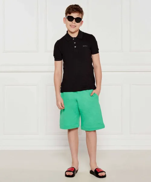Σορτς | Relaxed fit HUGO KIDS πράσινο