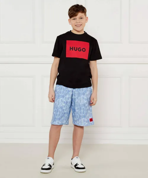 Σορτς | Regular Fit HUGO KIDS μπλέ