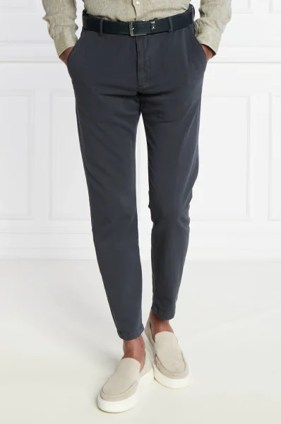 Παντελόνια chino Maxton | Modern fit |με την προσθήκη λινού Joop! Jeans ναυτικό μπλε