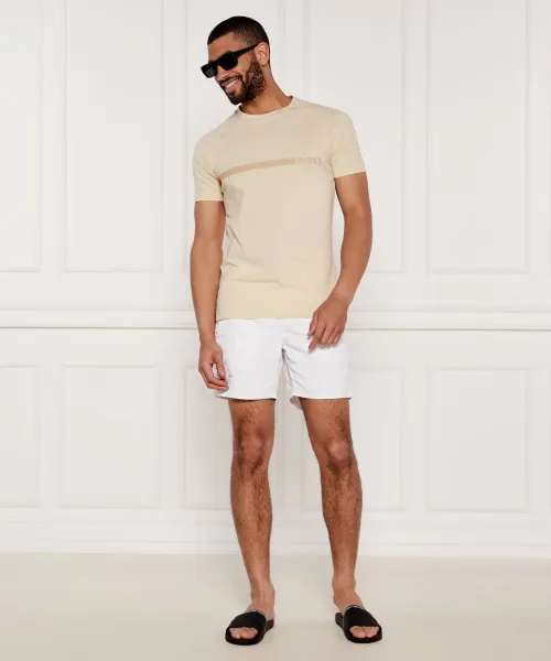 T-shirt | Slim Fit BOSS BLACK εκρί