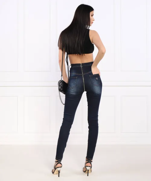 Jeggins | Skinny fit | high waist Philipp Plein ναυτικό μπλε