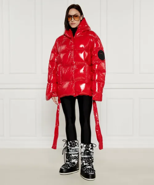 Πουπουλένια μπουφάν δύο όψεων JESSO | Oversize fit MMC κόκκινο