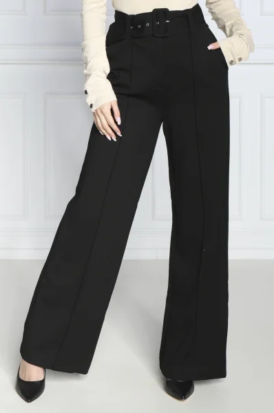 Παντελόνι με ζώνη DARYL | Relaxed fit GUESS μαύρο